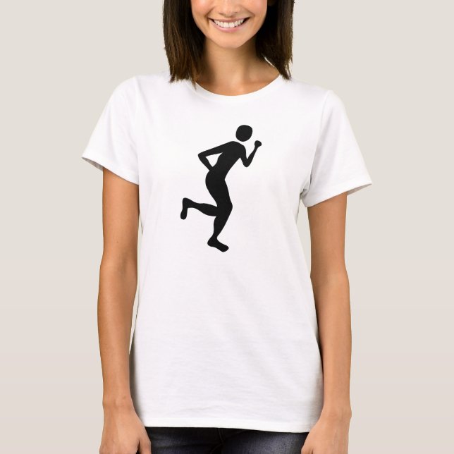 T-shirts Corredor (Homem) - Preto (Frente)