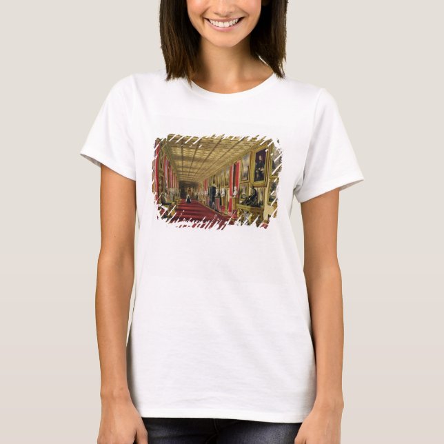 T-shirts Corredor Sul, Castelo de Windsor, 1838 (cromolitho (Frente)