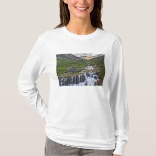 T-shirts Córrego em cascata, Parque Nacional Glacier,