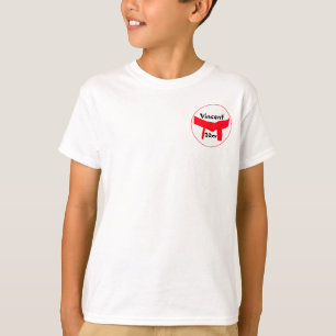 T-shirts Correia do vermelho das artes marciais
