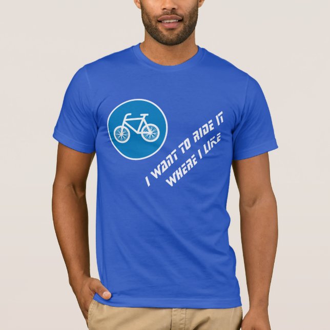T-shirts Correr de bicicleta (Frente)