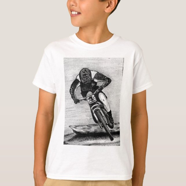T-shirts Corrida de bicicleta de montanha (Frente)
