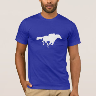 T-shirts Corrida de cavalos azul