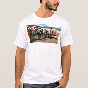 T-shirts Corrida de cavalos - gráfico colorido