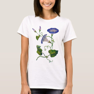 T-shirts Corriolas azuis bordadas