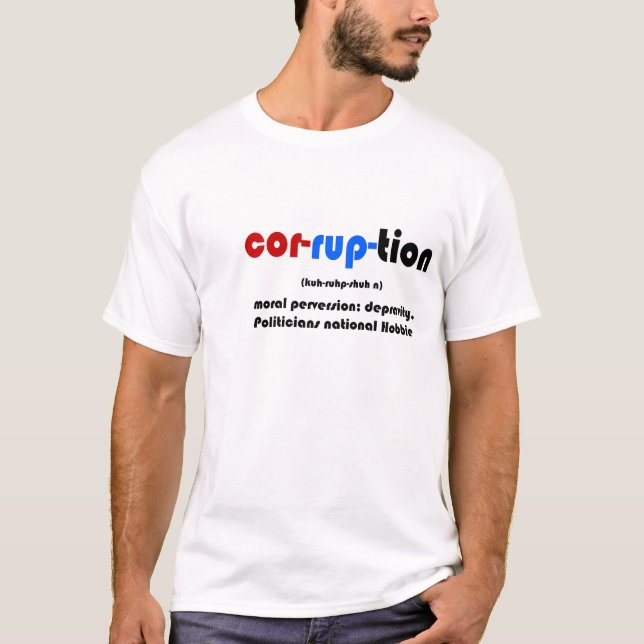 T-SHIRTS CORRUPÇÃO (Frente)