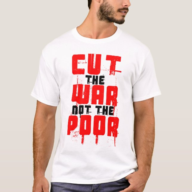 T-SHIRTS CORTAR A GUERRA NÃO OS POBRES (Frente)