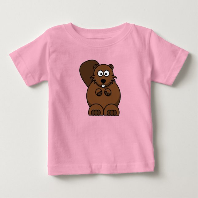 T-shirts Cortar Pequeno Beaver Bebezinho (Frente)