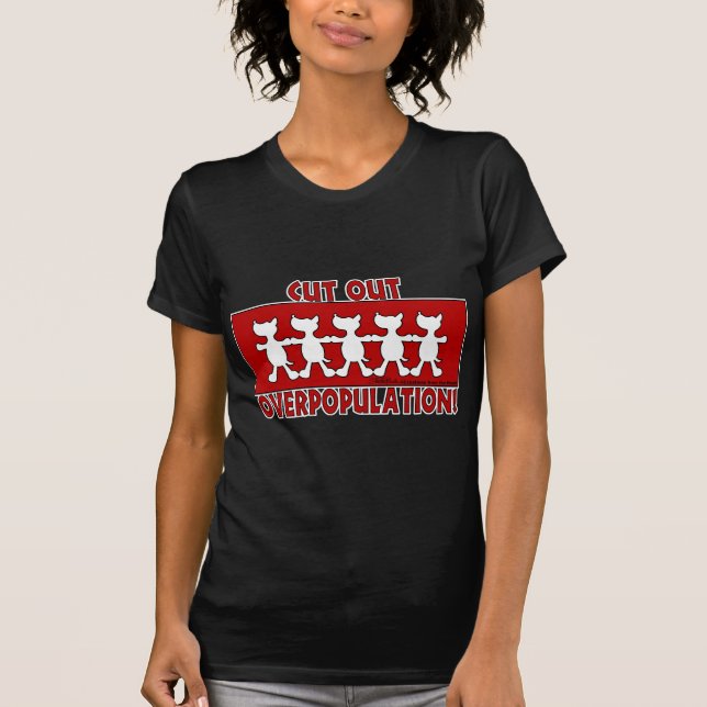 T-shirts Corte A Sobrepopulação! Canina (Frente)