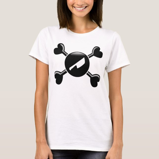 T-shirts Corte De Carne Crossbones (Frente)