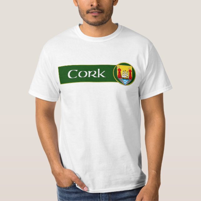 T-shirts Cortiça do condado. Ireland (Frente)
