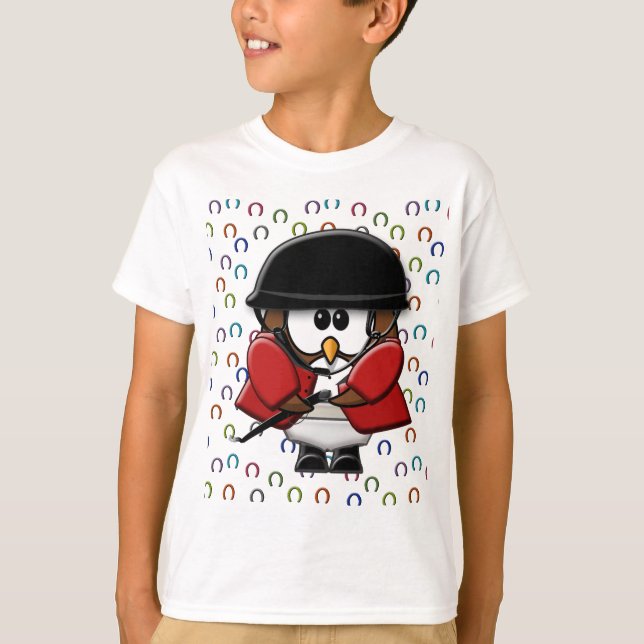 T-shirts coruja cavaleiro de cavalo (Frente)