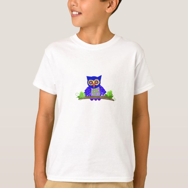 T-shirts Coruja de Olhos Saltitantes (Frente)
