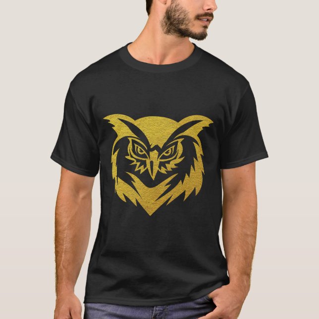 T-shirts Coruja Dourado (Frente)