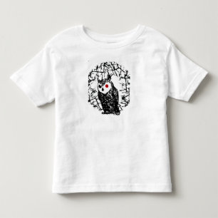 T-shirts Coruja Eyed vermelho