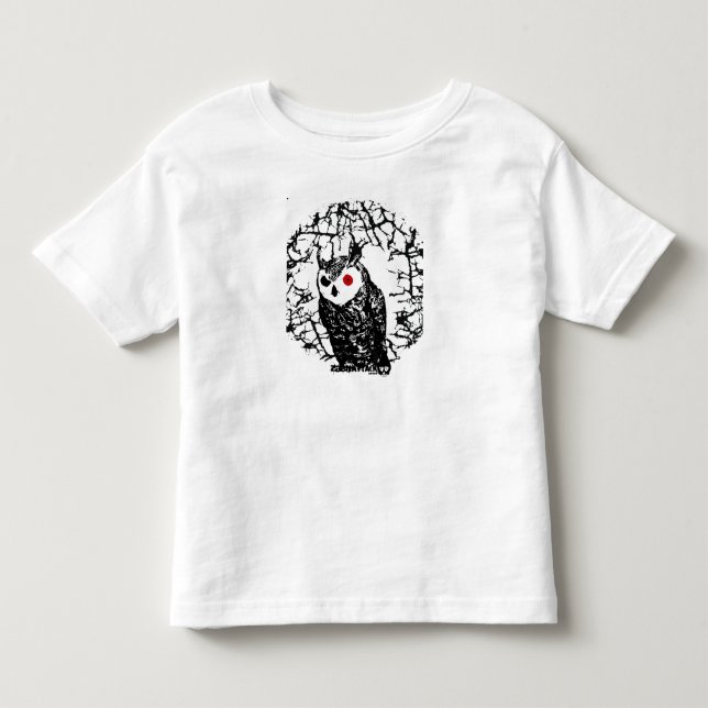 T-shirts Coruja Eyed vermelho (Frente)