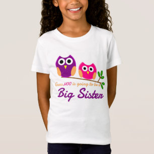 T-shirts Coruja, suposição que está indo ser uma irmã m