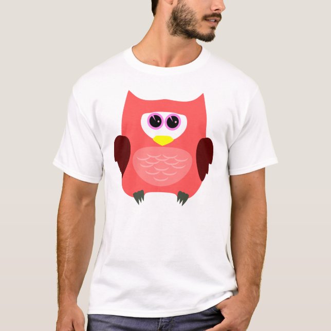 T-shirts Coruja. T-camisa (Frente)