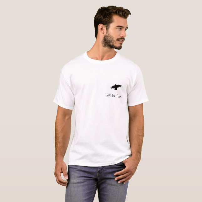 T-shirts Corvo de Santa Cruz (Frente Completa)