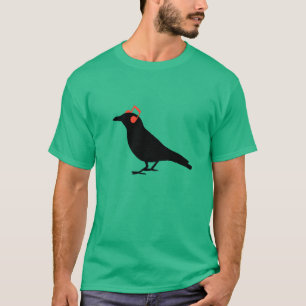 T-shirts Corvo dos fones de ouvido
