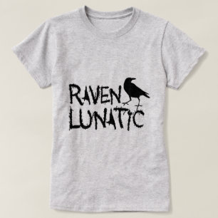 T-shirts Corvo preto excêntrico do corvo