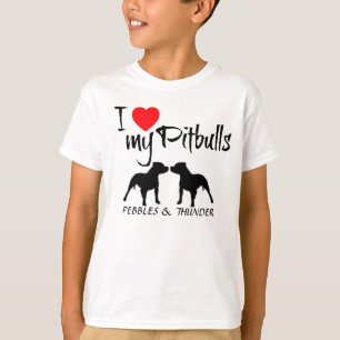 T-shirts Costume Amo Meus Pitbulls