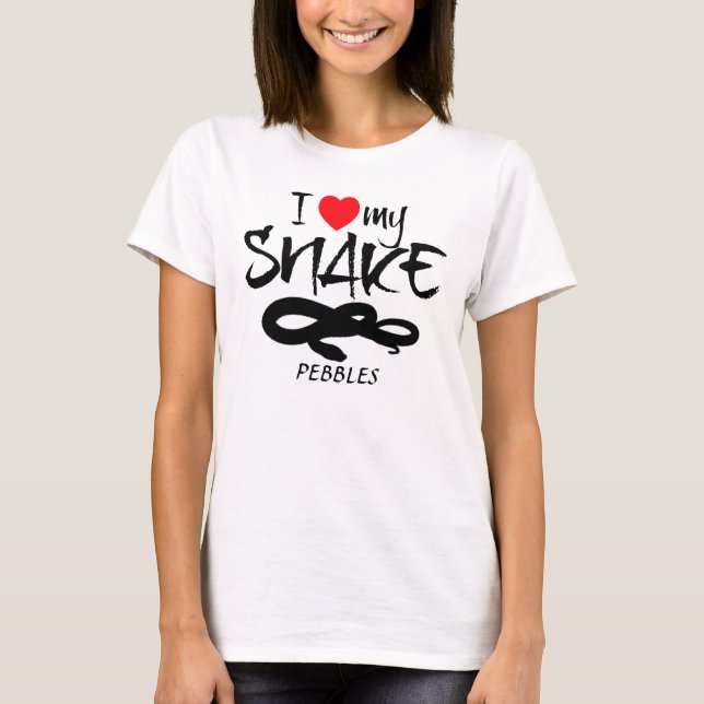 T-shirts Costume Amo Minha Cobra (Frente)