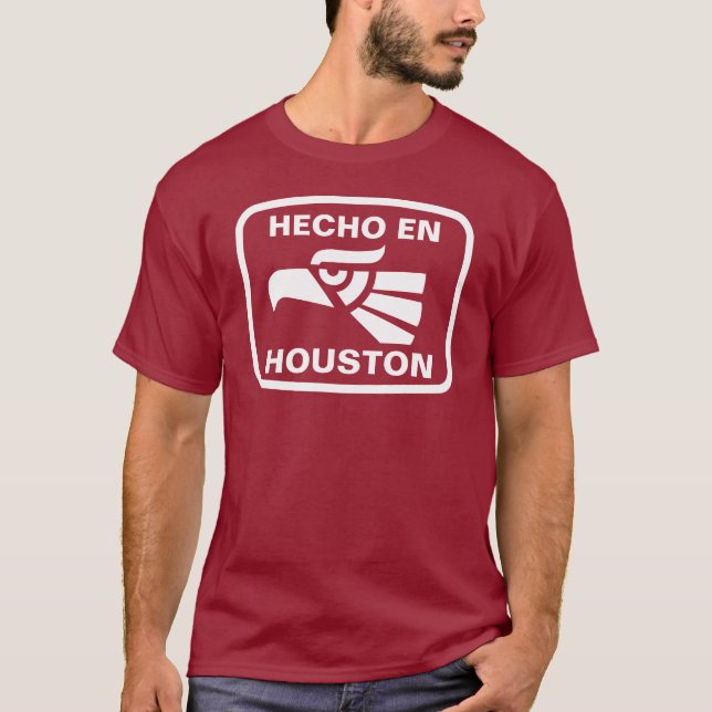 T-shirts Costume do personalizado do en Houston de Hecho (Frente)