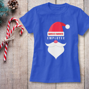 T-shirts Costume favorito do empregado do papai noel