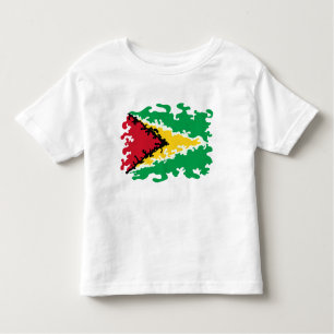 T-shirts Costume Funky da bandeira de Guyana