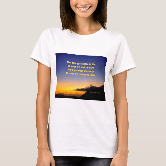 T-shirts Cotação motivacional (Frente)