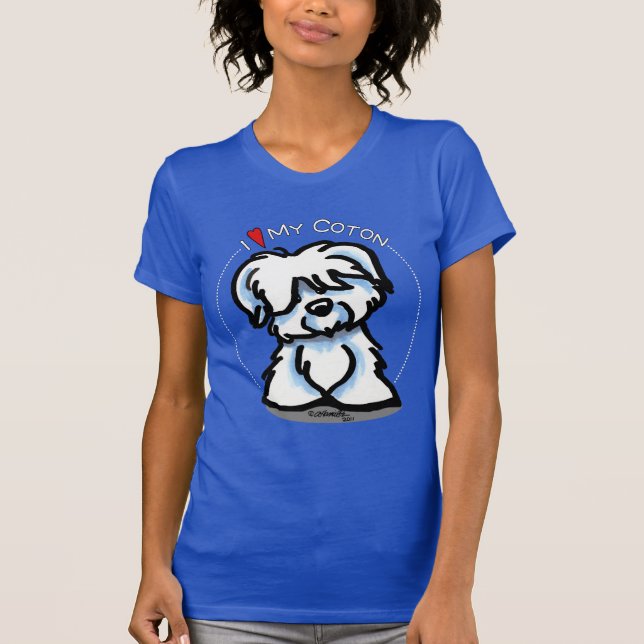T-shirts Coton de Tulear Lover (Frente)