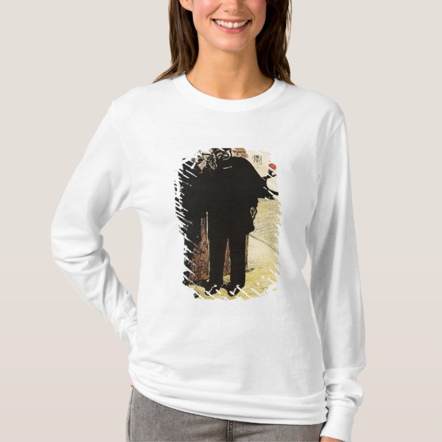 T-shirts Couro cru de dois polícias da esposa do comissário (Frente)