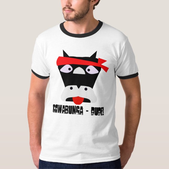 T-shirts Cowabunga Cara (Frente)