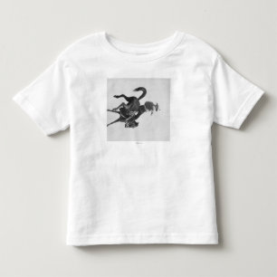 T-shirts Cowboy Ned Coy Riding Bucking Bronco nomeado