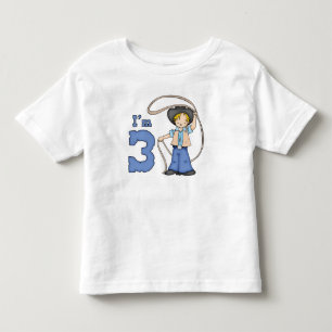 T-shirts Cowboy Roper aniversário de 3 anos