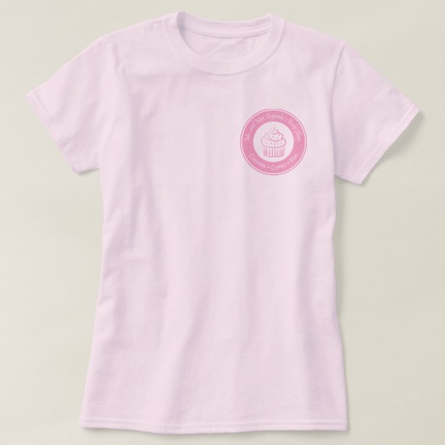 T-shirts Cozimento Comprar do Sr. e da Sra. Cupcake (Frente do Design)