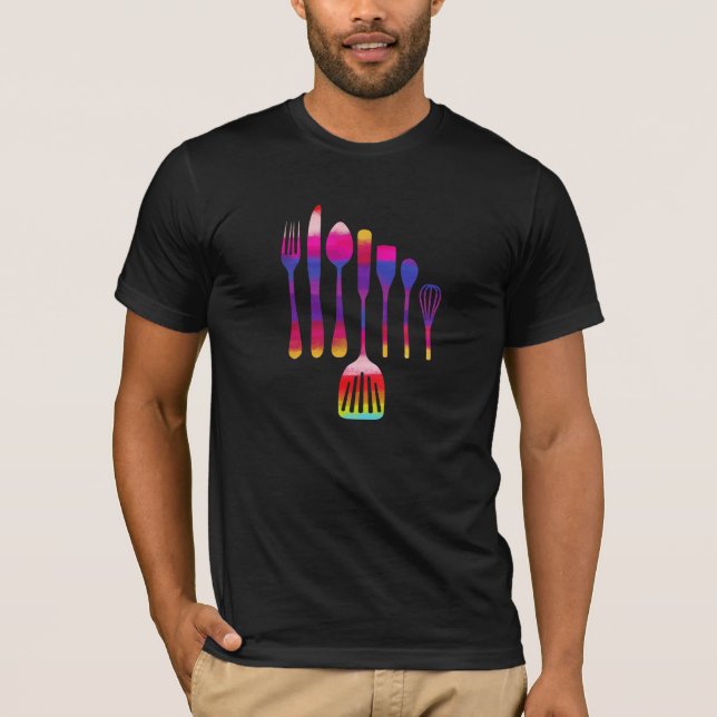 T-shirts Cozinhar da Cozinha Retroativa (Frente)