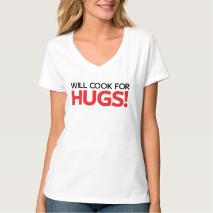 T-shirts Cozinhará para abraços