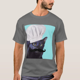 T-shirts Cozinheiro chefe italiano, gato preto