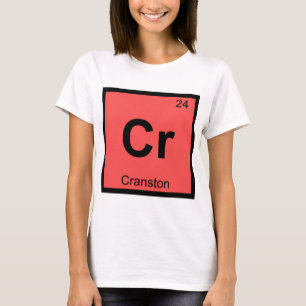 T-shirts Cr - Cranston Rhode Island Símbolo da Cidade da Qu