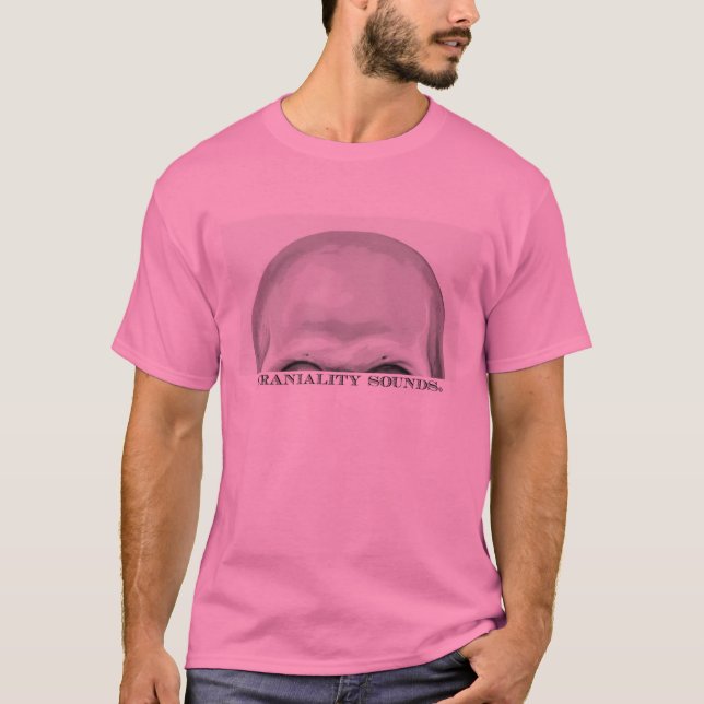 T-shirts Craniality soa "o T cor-de-rosa " (Frente)