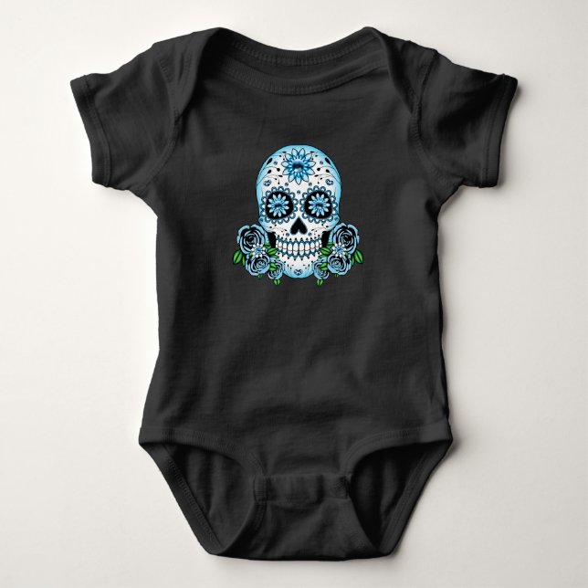 T-shirts Crânio Azul (Frente)
