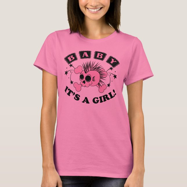 T-shirts Crânio De Bebê (Frente)