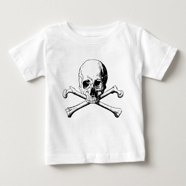 T-shirts Crânio de Crossbones (Frente)