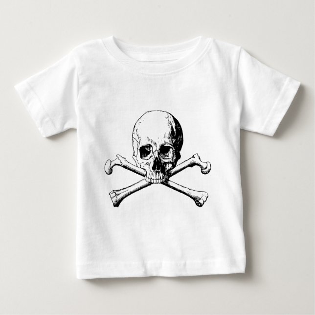 T-shirts Crânio de Crossbones (Frente)