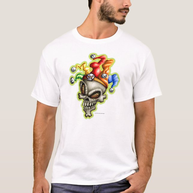 T-shirts Crânio do bobo da corte (Frente)