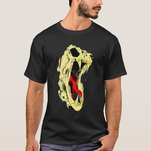 T-shirts Crânio do leão (Frente)