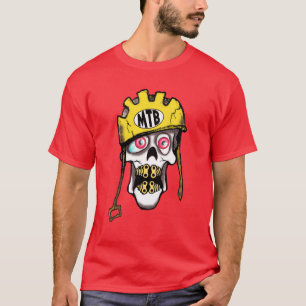 T-shirts Crânio do Mountain bike