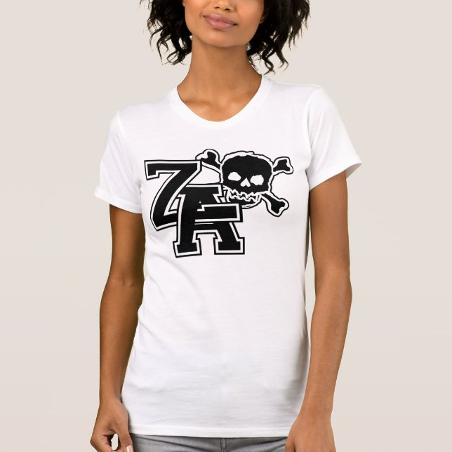 T-shirts Crânio do time do colégio (Frente)